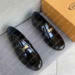 TOD'S CASUAL LEATHER SHOES BLACK 3410TOD