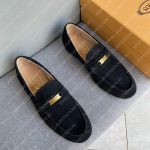 TOD'S CASUAL LEATHER SHOES BLACK 3409TOD