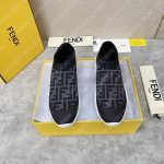 FENDI KNIT SNEAKERS BLACK AND GREY 7E1254
