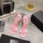 ALEXANDER WANG DAHLIA RHINESTONE LOGO WEDGE SANDAL PRISM PINK 30322S008001