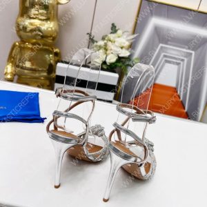 AQUAZZURA CELESTE SANDAL 105 SILVER CELHIGS0 - Image 4