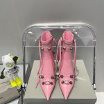 BALENCIAGA WOMEN'S CAGOLE 90MM BOOTIE PINK 694379WA