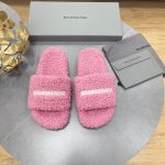 BALENCIAGA FURRY SLIDE PINK 654261W2B411090