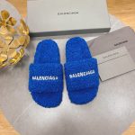 BALENCIAGA FURRY SLIDE DARK BLUE 654261W2B411090