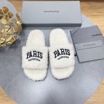 BALENCIAGA FURRY SLIDE WHITE 654261W2B411090