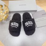 BALENCIAGA FURRY SLIDE BLACK 654261W2B411090