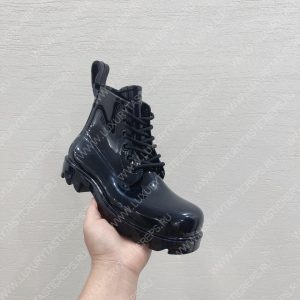 BOTTEGA VENETA LUG LACE-UP ANKLE BOOT BLACK 730224VBS - Image 3