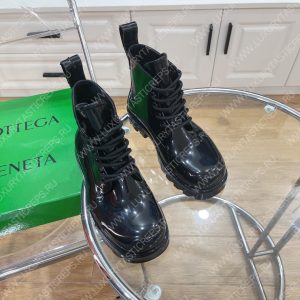 BOTTEGA VENETA LUG LACE-UP ANKLE BOOT BLACK 730224VBS - Image 4