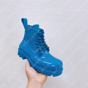 BOTTEGA VENETA LUG LACE-UP ANKLE BOOT BLUE 730224VBS - Image 4