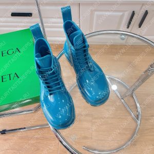 BOTTEGA VENETA LUG LACE-UP ANKLE BOOT BLUE 730224VBS - Image 5