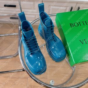 BOTTEGA VENETA LUG LACE-UP ANKLE BOOT BLUE 730224VBS - Image 6