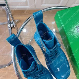 BOTTEGA VENETA LUG LACE-UP ANKLE BOOT BLUE 730224VBS - Image 8