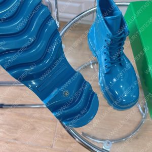 BOTTEGA VENETA LUG LACE-UP ANKLE BOOT BLUE 730224VBS - Image 9