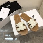 CELINE TRIOMPHE MULE WHITE 352413093C