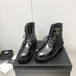 CHANEL ANKLE BOOTS BLACK G36424