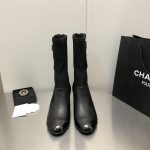 CHANEL BOOTS BLACK G39736