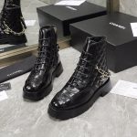CHANEL ANKLE BOOTS BLACK G39393