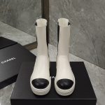 CHANEL ANKLE BOOTS WHITE G40134