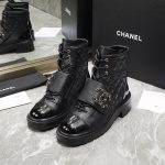 CHANEL ANKLE BOOTS BLACK G38514