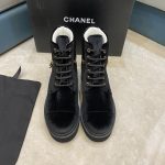 CHANEL ANKLE BOOTS BLACK G38514