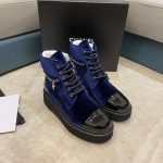 CHANEL ANKLE BOOTS BLUE G38514