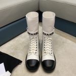 CHANEL BOOTS WHITE G40134