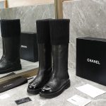 CHANEL HIGH BOOTS BLACK G39393
