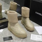 CHANEL SNOW BOOTS BEIGE G39393