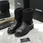 CHANEL SNOW BOOTS BLACK G39393