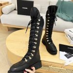 CHANEL BOOTS BLACK G39162
