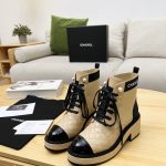 CHANEL ANKLE BOOTS NUDE G38514