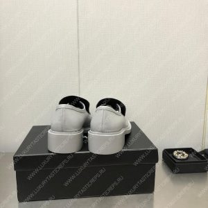 CHANEL LOAFERS GREY G39000 - Image 3