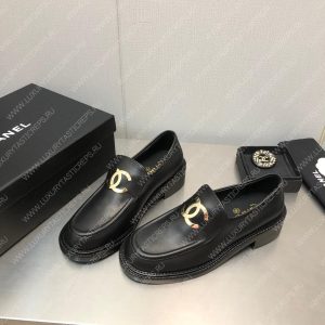 CHANEL LOAFERS BLACK G39000 - Image 3