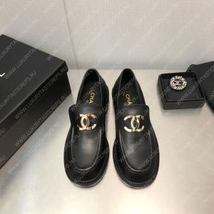 CHANEL LOAFERS BLACK G39000 - Image 4