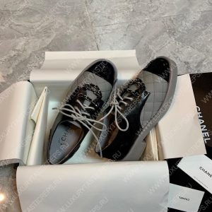 CHANEL LOAFERS GREY G39000 - Image 3