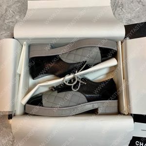 CHANEL LOAFERS GREY G39000 - Image 4