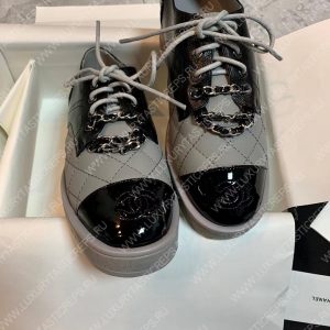 CHANEL LOAFERS GREY G39000 - Image 5