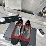 CHANEL BALLERINAS RED G02819