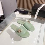 CHANEL MULES MINT GREEN G39954