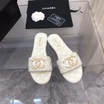 CHANEL MULES WHITE G39954