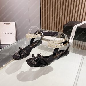 CHANEL SANDALS BLACK G39667 - Image 5
