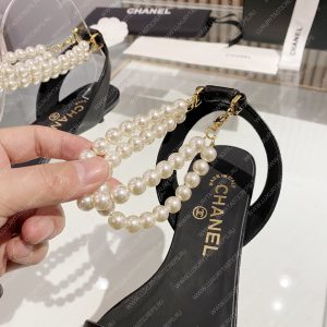 CHANEL SANDALS BLACK G39667 - Image 9