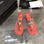 CHANEL SANDALS RED G39674