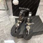 CHANEL SANDALS BLACK G39674
