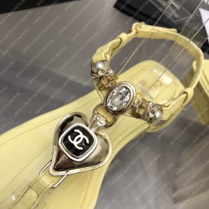 CHANEL SANDALS YELLOW G39674 - Image 3