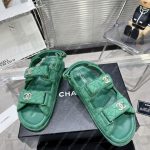CHANEL SANDALS GREEN G35927