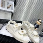 CHANEL SANDALS WHITE G35927
