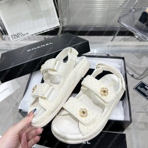 CHANEL SANDALS WHITE G35927 - Image 3