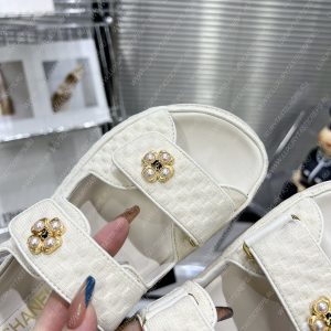 CHANEL SANDALS WHITE G35927 - Image 6