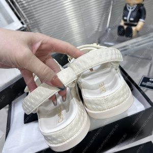 CHANEL SANDALS WHITE G35927 - Image 7